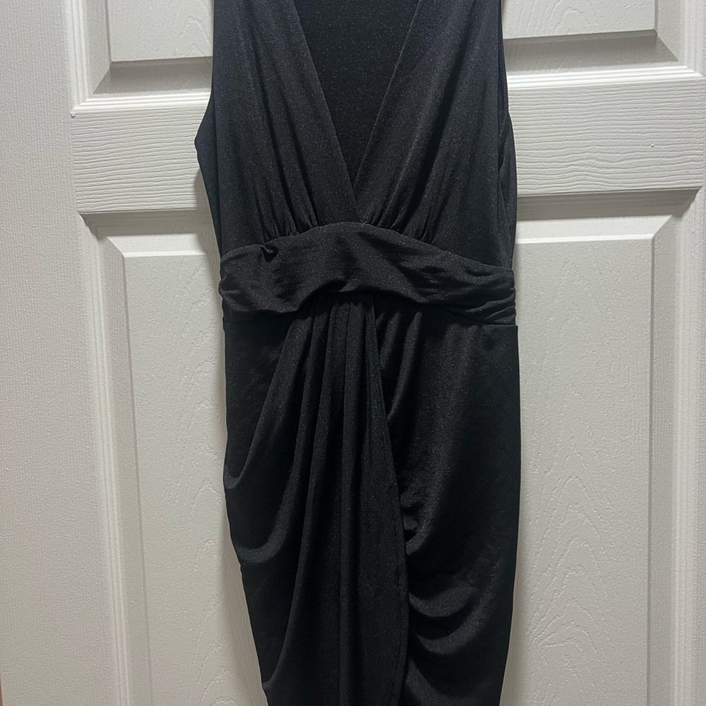 Elegant Black Wrap Dress